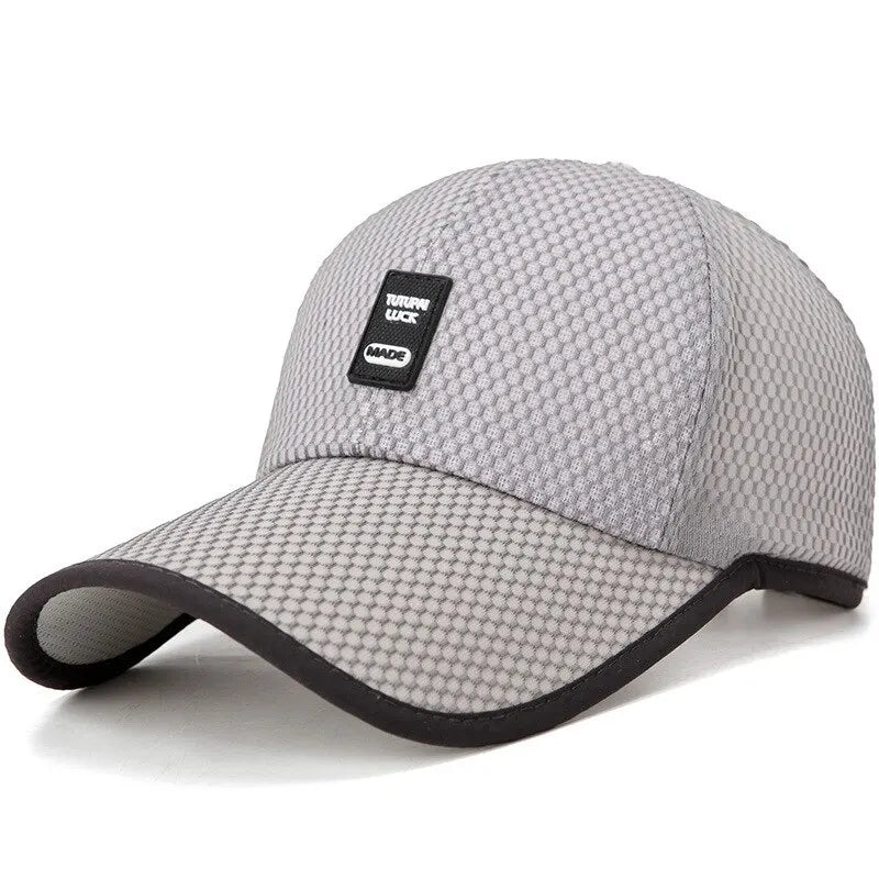 Hat Men Summer Korean Version Mesh Winning Baseball Cap Sun Protection Shade Cap Cap Outdoor Sports Net Cap