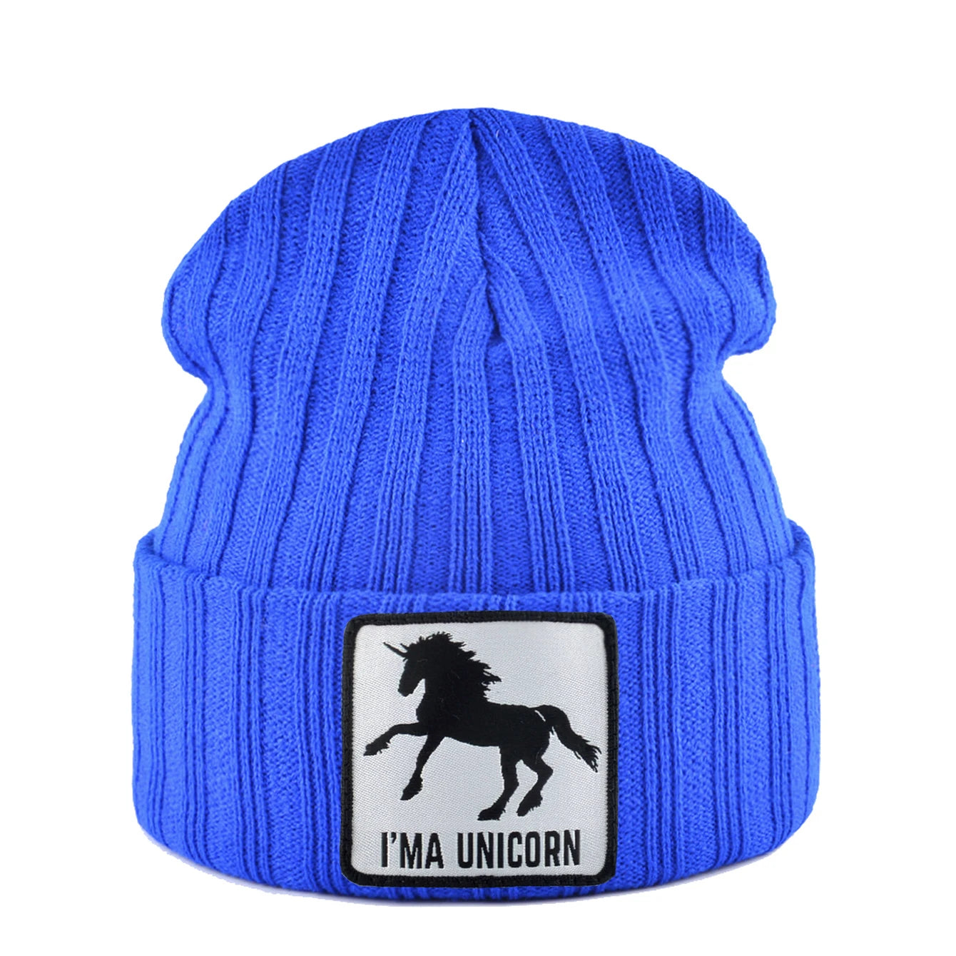 Knitted Skullies Beanie With Animals Patch Men Women Outdoor Casual Sport Hats Autumn Winter Solid Color Hip Hop Beanies