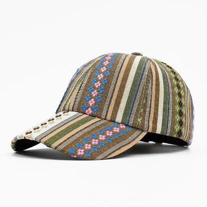 Spring Summer Boho Baseball Cap For Men Women Adjustable Tribal Print Sun Hat Street Sport Hiphop Outdoor Trucker Snapback Visor