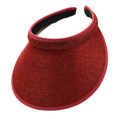 Fashion Summer Empty Top Sun Hat Women's Casual Adjustable Sun Visor Caps Girls Boy Outdoor Sea Beach Trip Cap Casquette