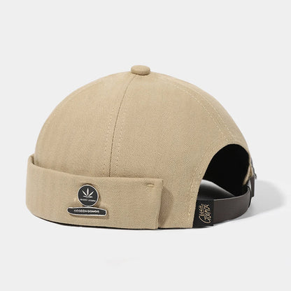 Unisex Cotton Brimless Docker Cap – Retro Skullcap Street Hip Hop Summer Hat