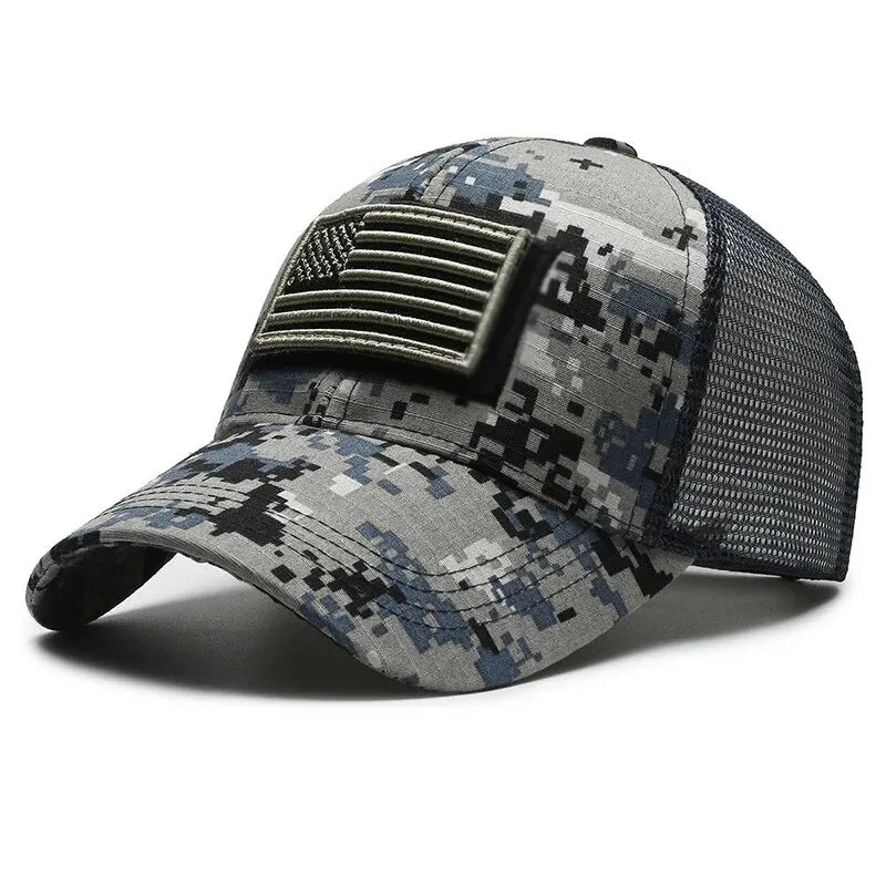 Unisex Mesh Breathable Embroidery Baseball Cap Adjustable Outdoor Sunscreen Hat
