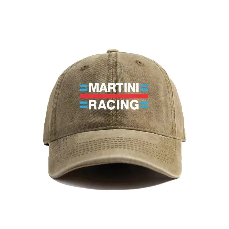 Martini Racing Baseball Caps Distressed Hats Cap Men Women Retro Outdoor Summer Adjustable Dad Hats