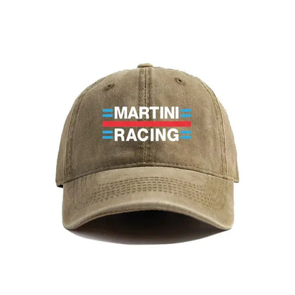Martini Racing Baseball Caps Distressed Hats Cap Men Women Retro Outdoor Summer Adjustable Dad Hats