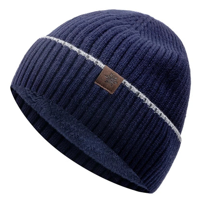 New Unisex Winter Hat Plush Fleece Warm Cap Snow Label Soft Beanie Hat For Men Women Outdoor Thicken Ski Sports Knitted Hat
