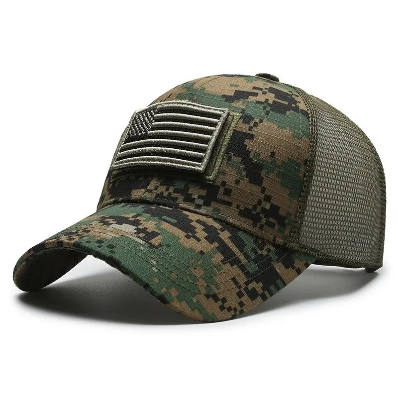 Unisex Mesh Baseball Cap – Breathable Embroidered Summer Outdoor Sun Hat