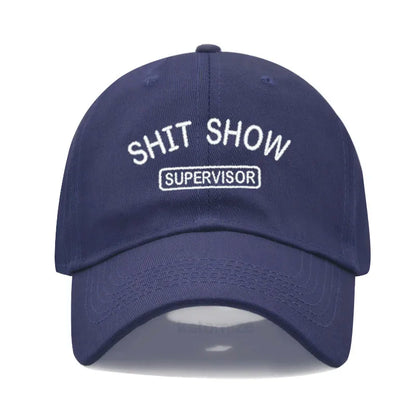 Men's Baseball Cap Women's Sport Golf Caps for Man Washed Cotton SHIT SHOW SUPERVISOR Embroidery Dad Hat Sun Hats Dropshipping