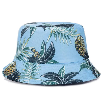Unisex Bucket Cap Fruit Printing Hats Summer Double-sided Wear Man Women Cap Outdoor Sun Hat Classic Casual Panama Bucket Hat