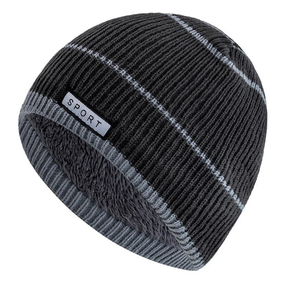 Unisex New Designer Winter Hats Cap Plush Fur Lined Streetwear Warm Beanies For Man Woman Casual Winter Ski Knitted Hats