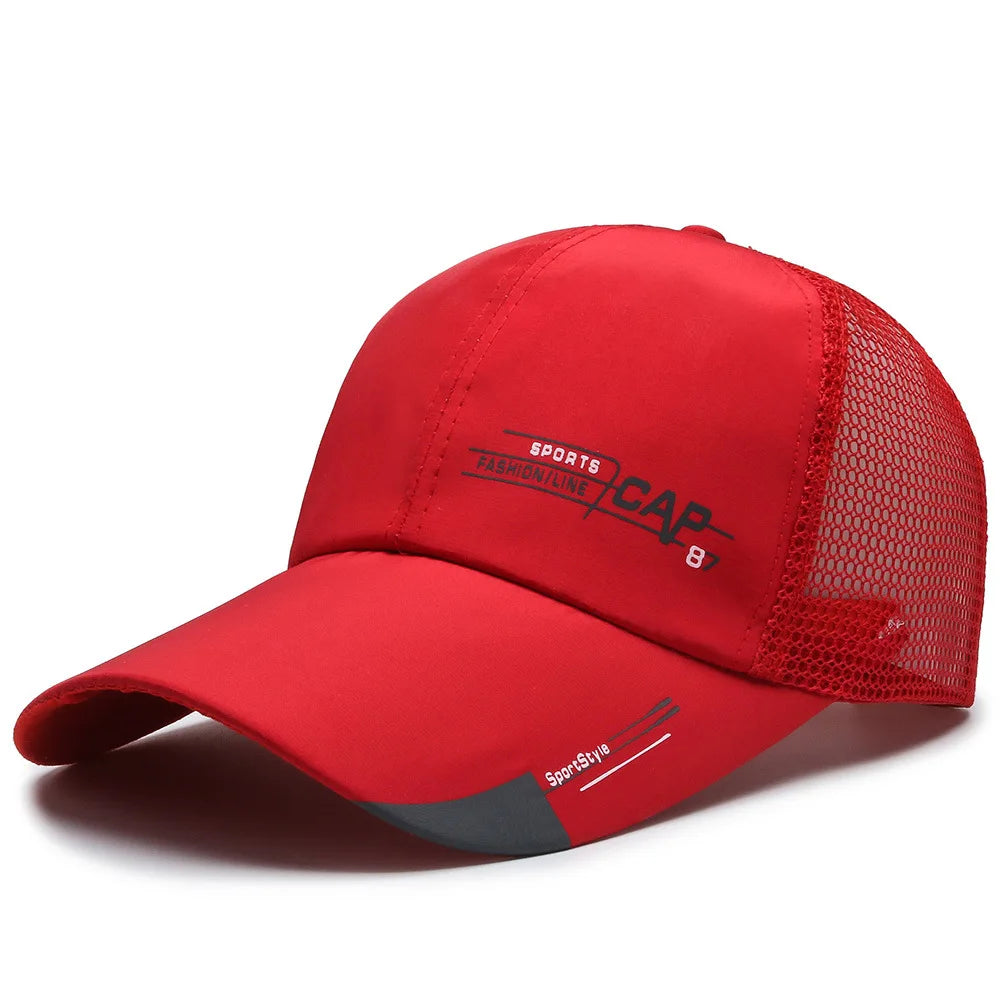 Mens Summer Quick Dried Korean Casual Breathable Mesh Fisherman Hat