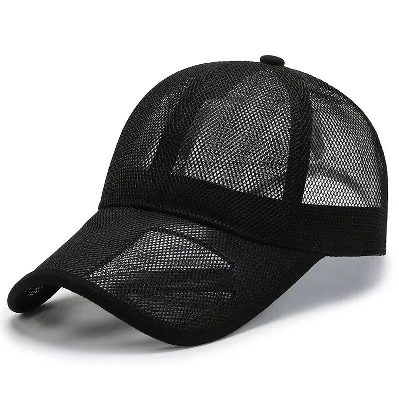 Summer Breathable Mesh Baseball Cap Openwork Brim Outdoor Sports Sun Hat Unisex