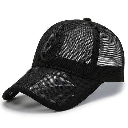 Summer Breathable Mesh Baseball Cap Openwork Brim Outdoor Sports Sun Hat Unisex