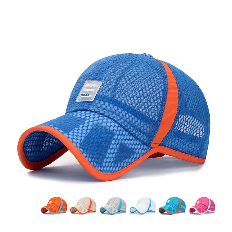 Kids’ Mesh Baseball Cap Breathable Korean Style Outdoor Travel Sun Hat for Boys Girls