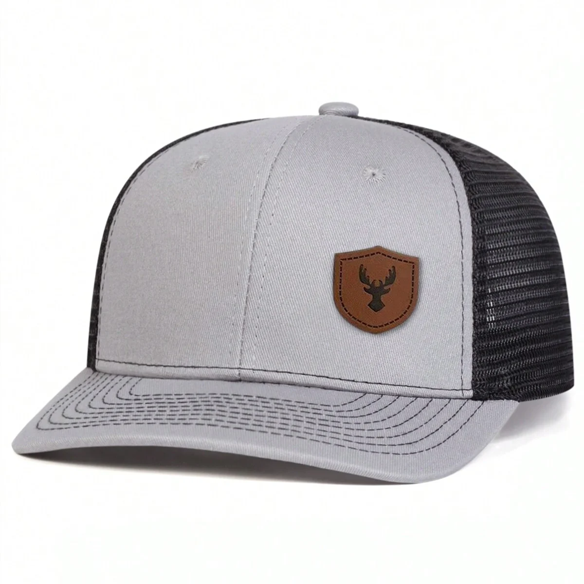 Unisex Deer Antlers Leather Label Baseball Net Caps Spring and Summer Outdoor Adjustable Casual Hats Hip Hop Hat Sunscreen Hat