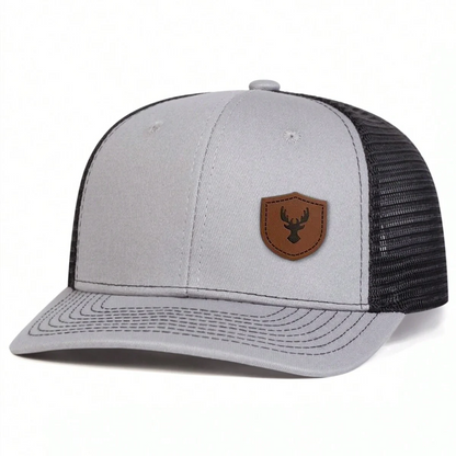 Unisex Deer Antlers Leather Label Baseball Net Caps Spring and Summer Outdoor Adjustable Casual Hats Hip Hop Hat Sunscreen Hat