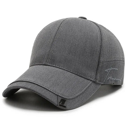Men’s Korean Black Baseball Cap Casual Outdoor Sunshade Simple Versatile Hat