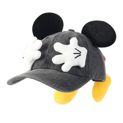 Cute Cartoon Mouse Ears Baseball Cap Girls Outdoor Fashion Duckbill Hat Y2K Hip Hop Sunscreen Sunshade Trendy Caps Women