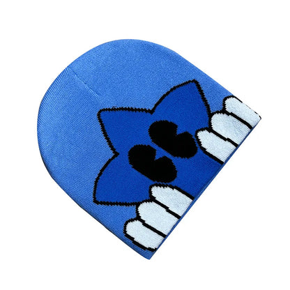 Fashion Printed Knitted Hat Women Men Couple Warm Y2K Beanies Bonnet Wool Skullies Hoods Lady Accessories Hip hop Gorra