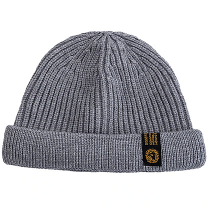 New Men Outdoor Skull Cap Fashion Short Melon Winter Chic Hats Sailor Style Landlord Hats For Men Autumn Short Beanie Cap