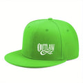 Unisex OUTLAW Printed Adjustable Baseball Cap  Men's and Women's Flat-brimmed Cap, Urban Street Style, Outdoor Activity Cap