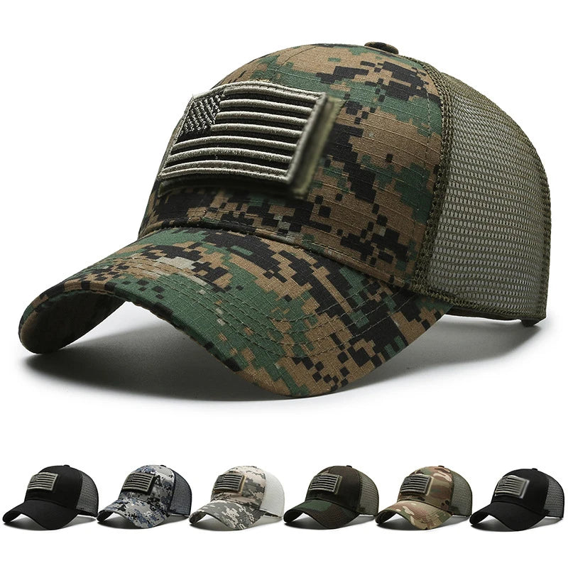 Unisex Mesh Baseball Cap – Breathable Embroidered Outdoor Summer Sun Hat