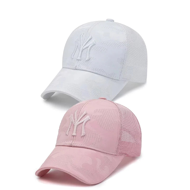 Men’s Camouflage Embroidered Baseball Cap Breathable Mesh Casual Summer Hat