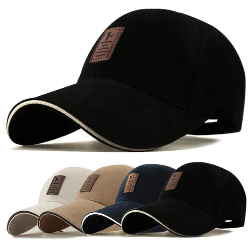 Structured Baseball Caps for Women Men Solid Snapback Label Stick Sunhat Outdoor Breathable Hip Hop Baseball Hat Trucker Dad Cap