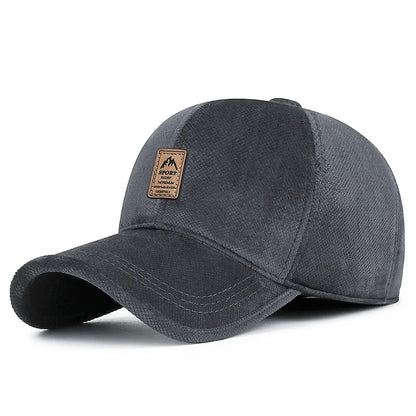 Autumn And Winter Cotton Hat With Fleece Warm Ear Protection Baseball Cap In The Old Man Hat