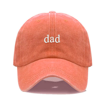 New dad mom Embroidery Soft Cotton Baseball Cap Fashion Women Men Hat Sport Visors Snapback Cap Sun Hat Breathable Outdoor Caps