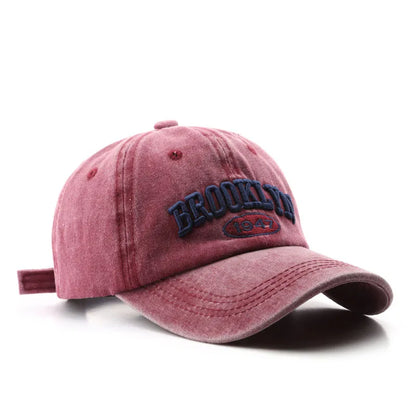 1/6PCS/Set Embroidered Baseball Cap For Women Men New Spring Summer Sunhat Retro Washable Sport Snapback Cap Hip Hop Fishing Hat