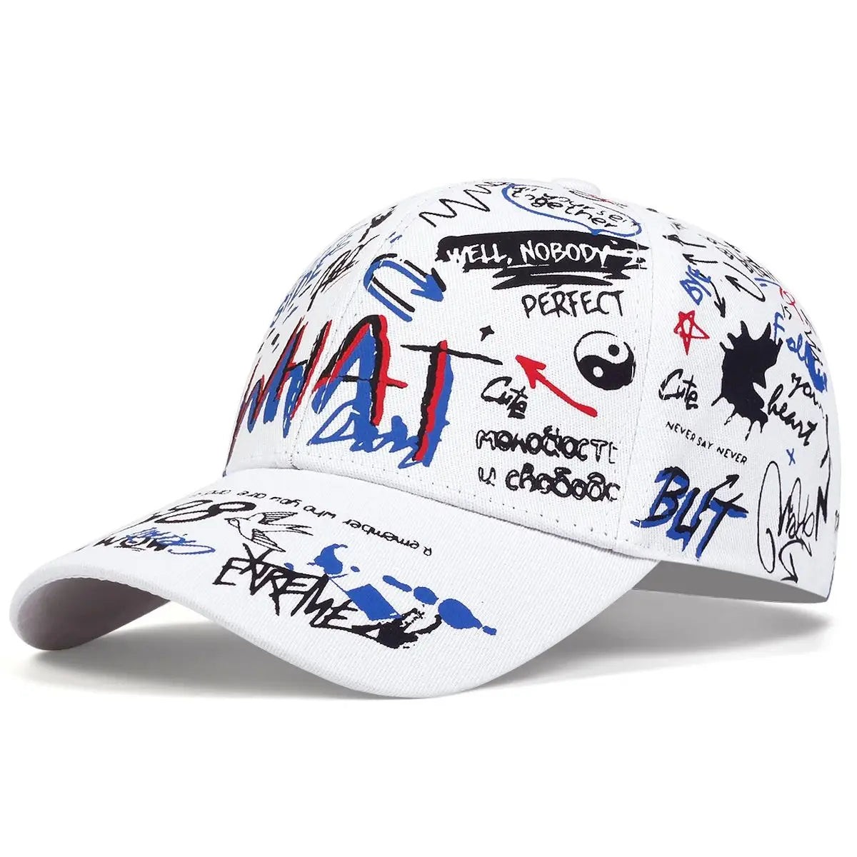 Unisex Korean Graffiti Baseball Cap Hip Hop Street Style Trendy Hat