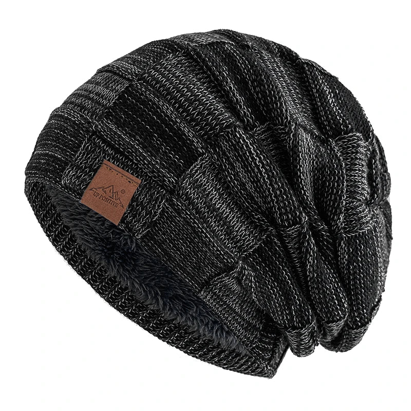 Hot Sale Women Winter Hats Fashion Slouchy Warm Beanie Female UP POSITIVE Brand Multicolor Mixing Color Design Streetwear Cap