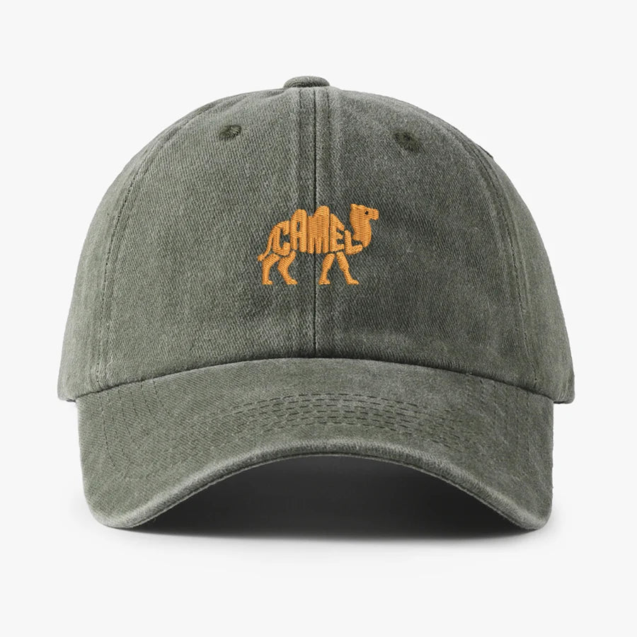 Camel Embroidered Exquisite Animal vintage cotton Baseball caps Men Women Washed Hat Sports Fishing Dad Summer Peaked cap