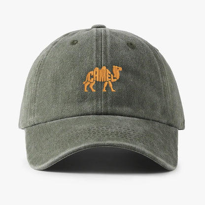 Camel Embroidered Exquisite Animal vintage cotton Baseball caps Men Women Washed Hat Sports Fishing Dad Summer Peaked cap