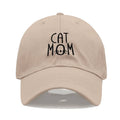 CAT MOM Embroidered Baseball Cap for Women Men Fashion Adjustable Soft Washed Cotton Dad Hat Unisex Classic Golf Caps