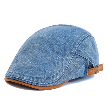 New Style Summer Outdoor Flat Hat Sports Cotton Beret Caps Solid Color Casual Peaked Caps Unisex Cowboy Stylish Sun Hats
