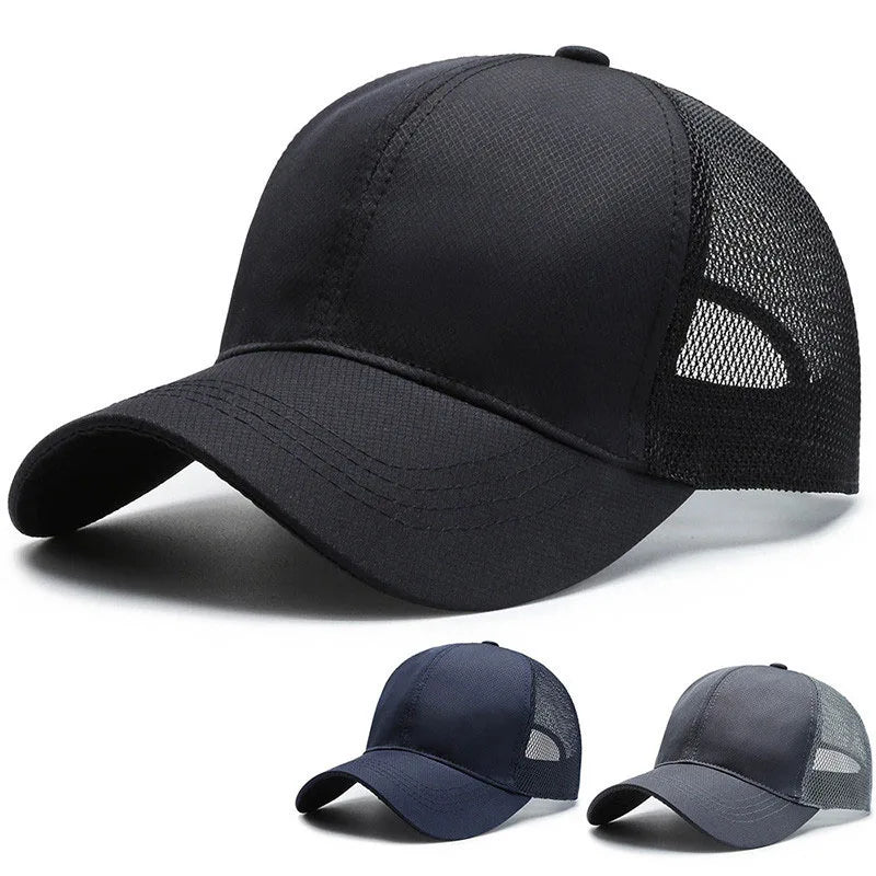 Men’s Korean Mesh Baseball Cap Breathable Lightweight Casual Outdoor Sports Hat