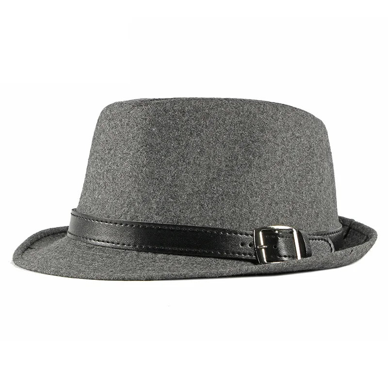 British Retro Jazz Hat Men's Autumn New Black Gentleman Hat Hip-hop Rivet Top Hat Women's Performance Hats