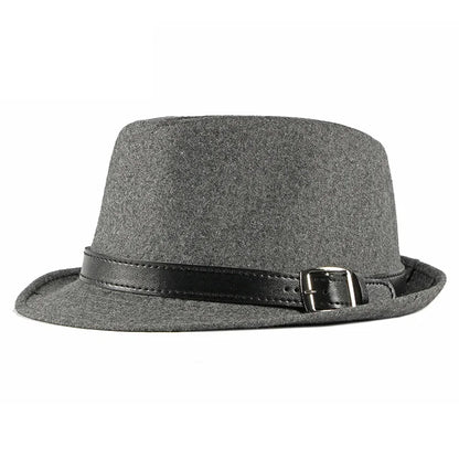 British Retro Jazz Hat Men's Autumn New Black Gentleman Hat Hip-hop Rivet Top Hat Women's Performance Hats