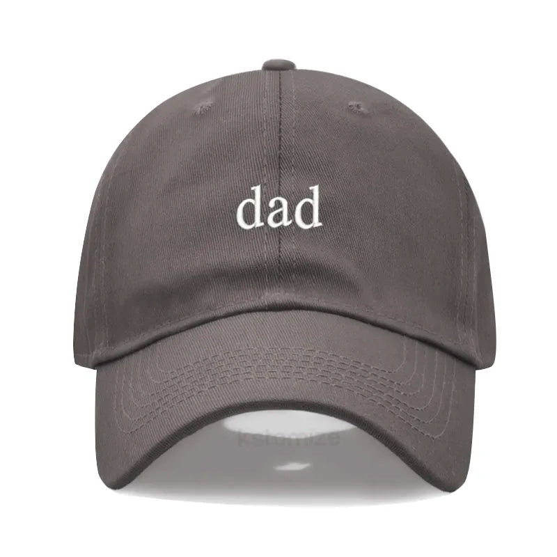 New dad mom Embroidery Soft Cotton Baseball Cap Fashion Women Men Hat Sport Visors Snapback Cap Sun Hat Breathable Outdoor Caps