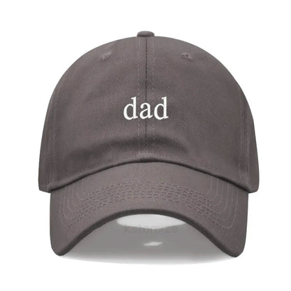 New dad mom Embroidery Soft Cotton Baseball Cap Fashion Women Men Hat Sport Visors Snapback Cap Sun Hat Breathable Outdoor Caps
