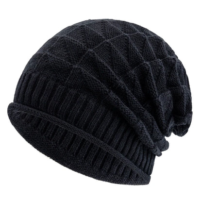 Hot Sale Long Size Winter Hat Casual Street Autumn Daily Beanies For Men & Women Solid Bonnet Cap