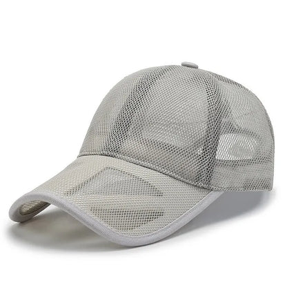 Summer Breathable Mesh Baseball Cap Openwork Brim Outdoor Sports Sun Hat Unisex