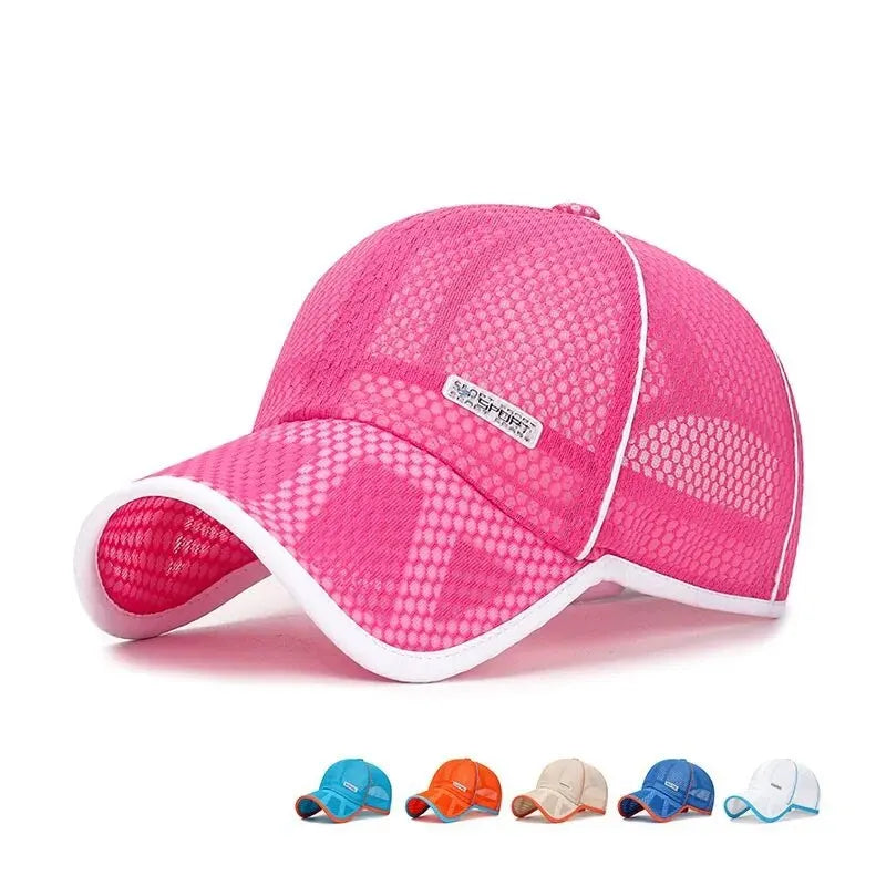 Kids Mesh Baseball Cap – Breathable Summer Sun Hat for Boys & Girls Outdoor Sports