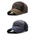 Men’s Washed Embroidered Baseball Cap Curved Brim Casual Adjustable Sun Hat