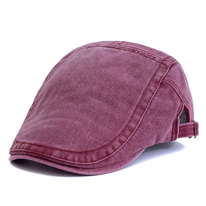 New Style Unisex Summer Outdoor Flat Hat Sports Cotton Beret Caps Solid Color Casual Peaked  Caps Stylish Casual Sun Hats