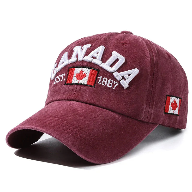 Men And Women Letters Fashion Trend Hat CANADA Letters Baseball Cap Cotton Versatile Baseball Cap