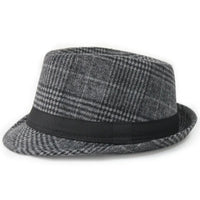 Black gray plaid