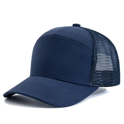 Hot Sale Seven-Panel Style Trucker Hat Adjustable Baseball Cap Splicing Colors Blank Hat