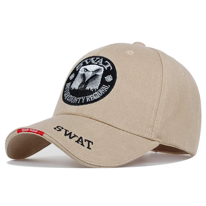 Unisex Eagle Embroidery Baseball Caps Outdoor Adjustable Spring and Autumn Casual Sunscreen Hat